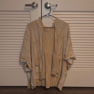 Hooded Aztec Print Cardigan